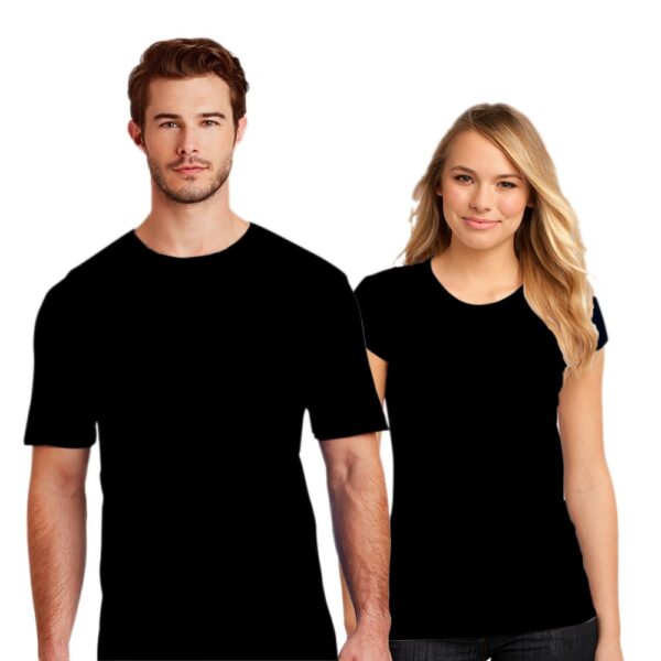 Couple T shirt Black 100% Cotton Vinyl Printing By Graphixking