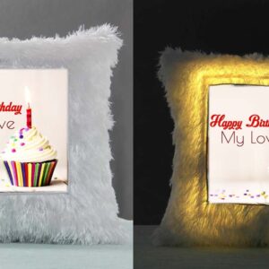 Personalized LED Fur Cushion