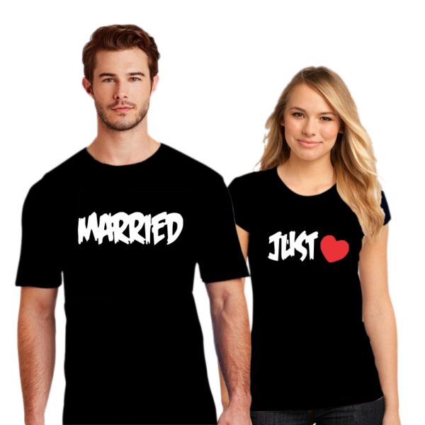 Couple T Shirt Just Married