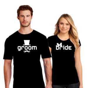 Couple T Shirt Groom Bride