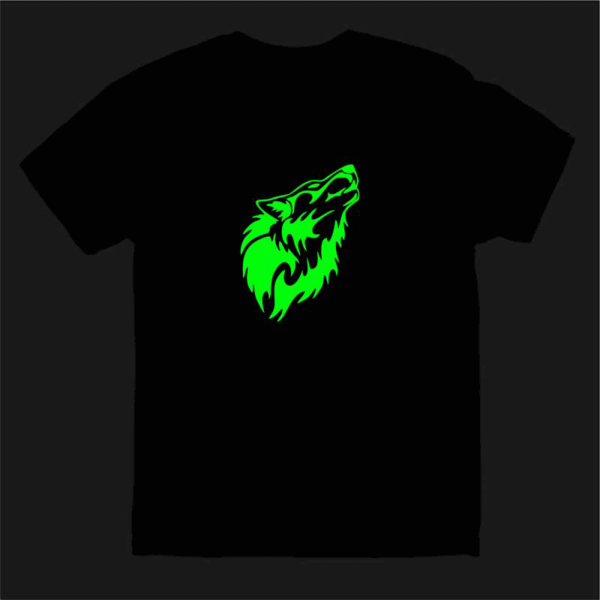 Glow In The Dark T-shirt Wolf