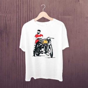 Man Printed T-shirt Biker Swag Bhai