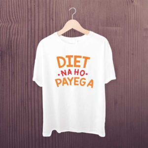 Man Printed T-shirt Diet Naho Payega