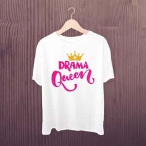 Man Printed T-shirt Drama Queen