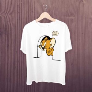Man Printed T-shirt Hello There Miky