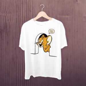 Man Printed T-shirt Hello There Miky