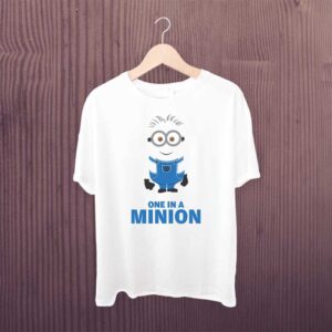 Man Printed T-shirt One In A Minion