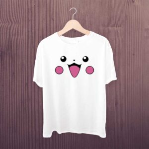 Man Printed T-shirt Pikachu