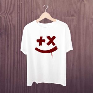 Man Printed T-shirt Wicked Smile