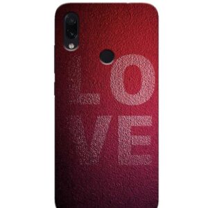 Redmi Note 7S Back Cover Love
