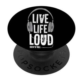 Mobile Pop Socket Holder Live Life Loud