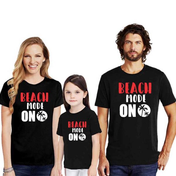 Family-T-shirt-Beach-Mode-On-Girl