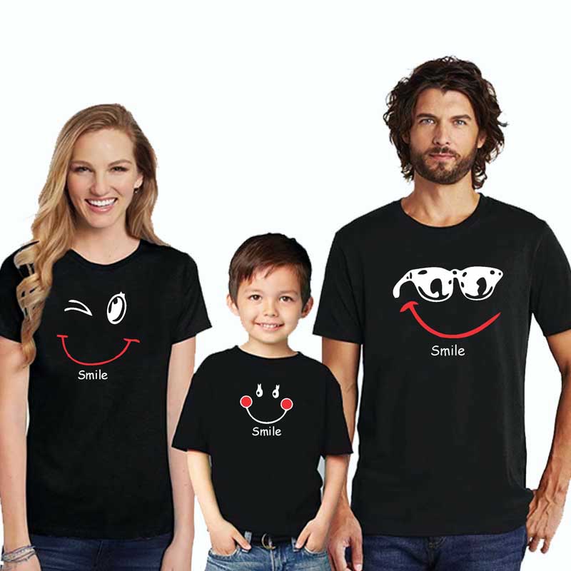 Family t shirts set of 3 online on sale