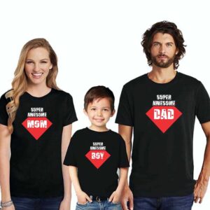 Family T-Shirts For 3 Super Awesome Mod Dad Boy