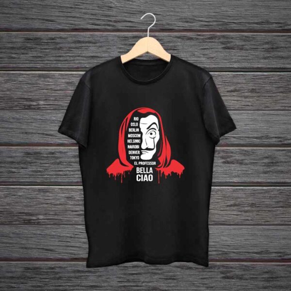 Man-Printed-Black-Cotton-T-shirt-Bella-Ciao