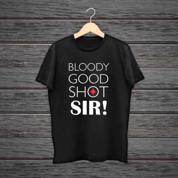 Man-Printed-Black-Cotton-T-shirt-Bloody-Good-Shot-Sir