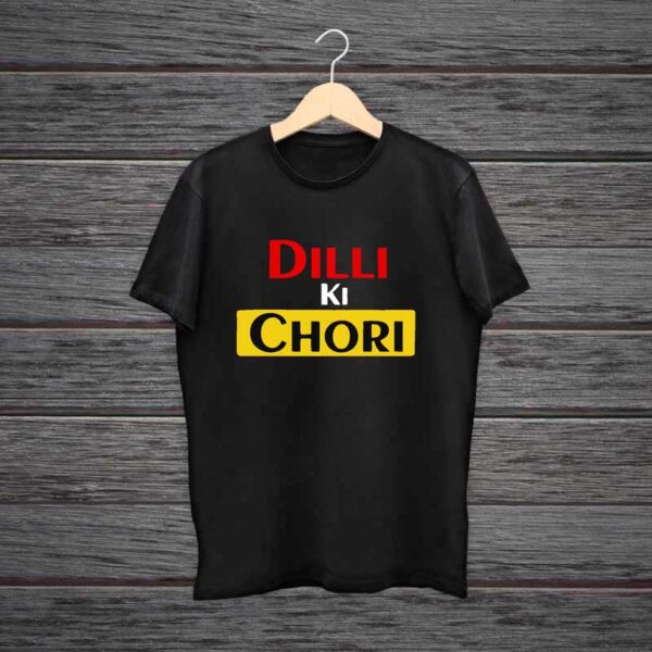 Man-Printed-Black-Cotton-T-shirt-Dilli-Ki-Chori
