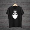Man-Printed-Black-Cotton-T-shirt-Fear-The-Beard