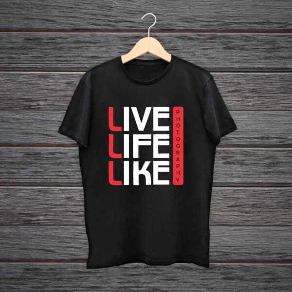 Man-Printed-Black-Cotton-T-shirt-Live-Life-Like