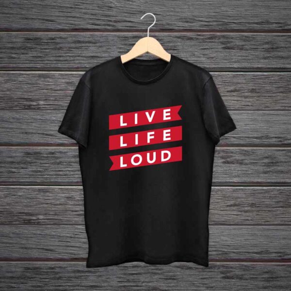 Man-Printed-Black-Cotton-T-shirt-Live-Life-Loud