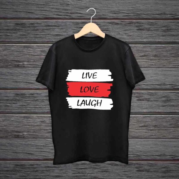 Man-Printed-Black-Cotton-T-shirt-Live-Love-Laugh-Funny