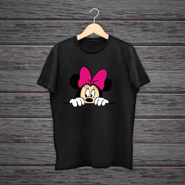 Man-Printed-Black-Cotton-T-shirt-Minnie
