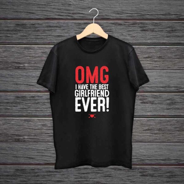 Man-Printed-Black-Cotton-T-shirt-OMG-I-Have-The-Best-Girlfriend