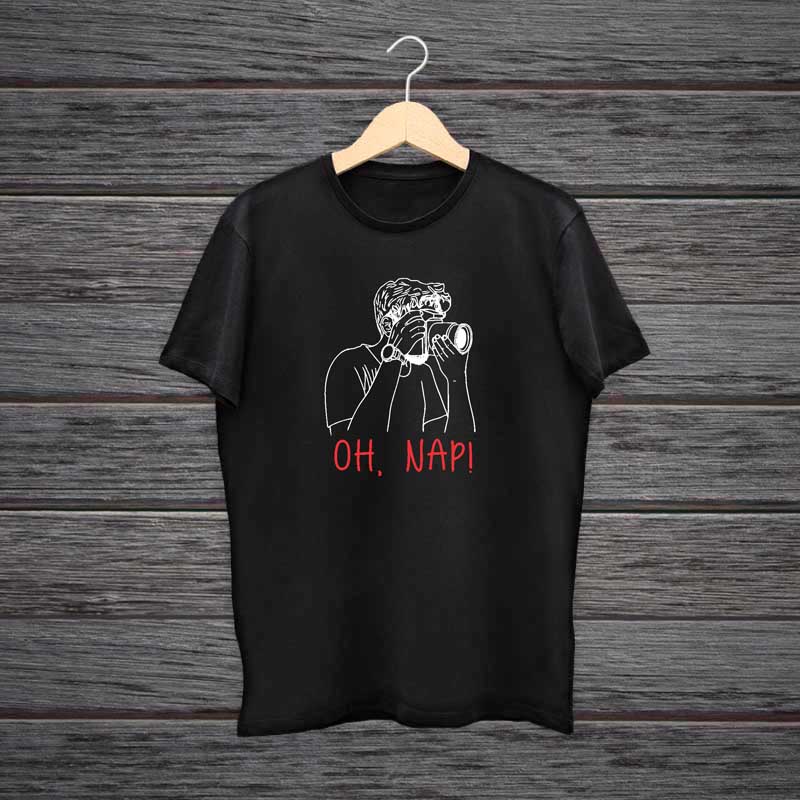 Man-Printed-Black-Cotton-T-shirt-Oh-Nap