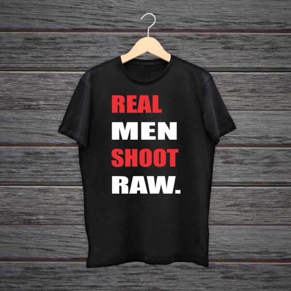 Man-Printed-Black-Cotton-T-shirt-Real-Man-Shoot-Raw