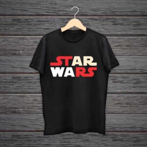 Man Printed Black Cotton T-shirt Star Wars