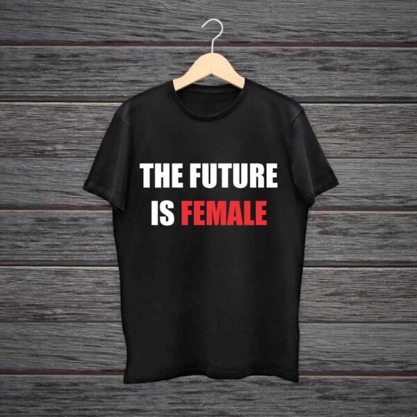 Man-Printed-Black-Cotton-T-shirt-The-Future-Is-Female