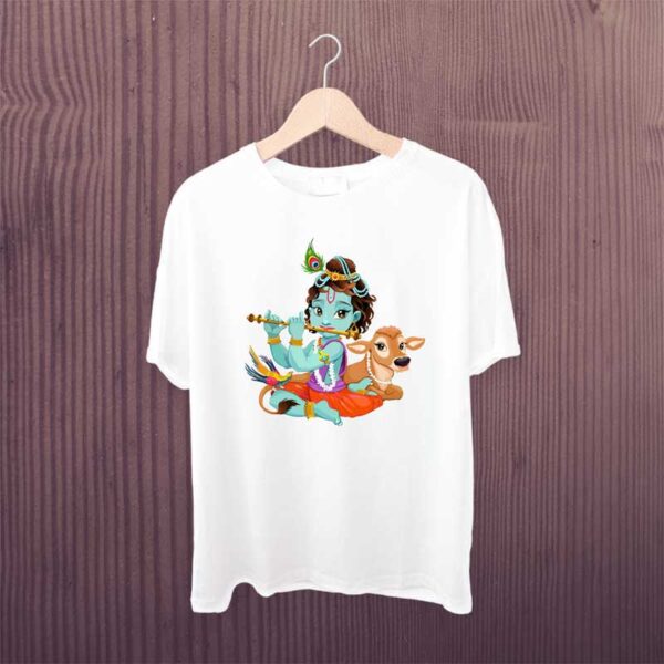 Bal-Krishna-T-Shirt-Printed-White