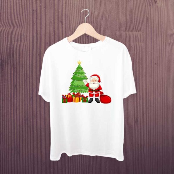 Christmas-Tree-T-Shirt-White-Printed