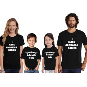 Family T-Shirts For 4 Make Adorable