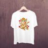 Ganesh-Multicolor-White-Printed-T-Shirt