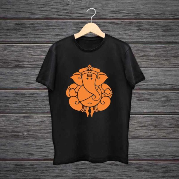 Ganesh-T-Shirt-100-Black-Cotton