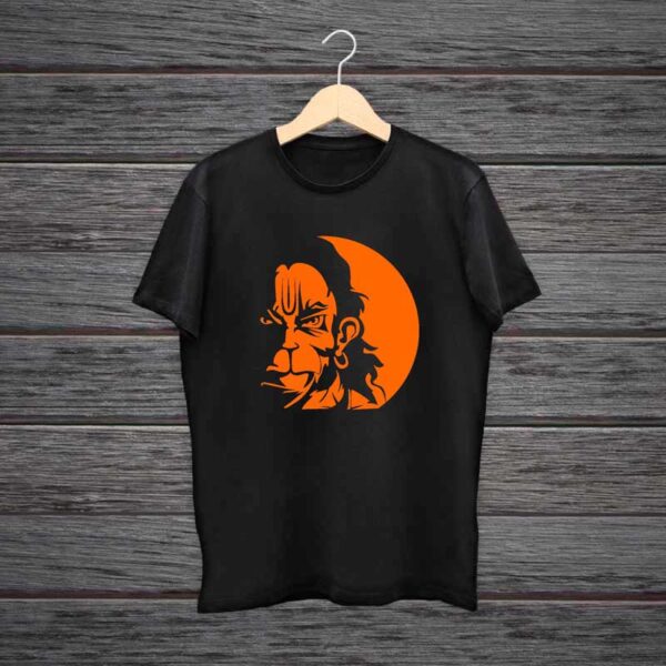 Hanuman-T-Shirt-100-Black-Cotton