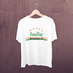 Independence Day T Shirt White Printed