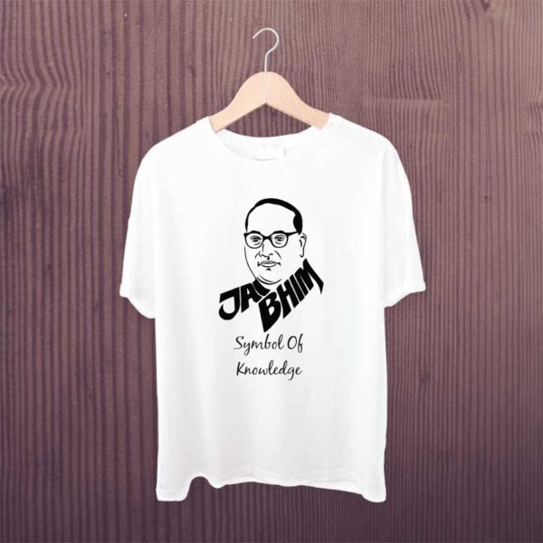 Jain-Bhim-Bhim-Rao-Ambedkar-T-Shirt-White-Printed