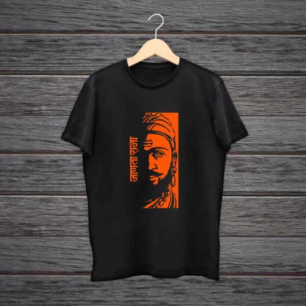 Janta-Raja-Shivaji-T-Shirt-100-Black-Cotton