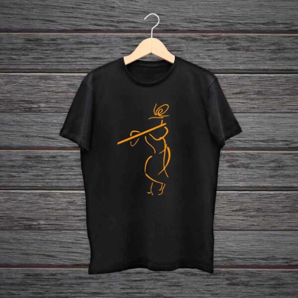 Krishna-T-Shirt-100-Black-Cotton