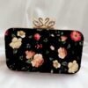 Black-Color-Printed-Clutch-Bag-1