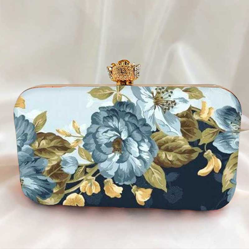 Flower print clutch bag outlet