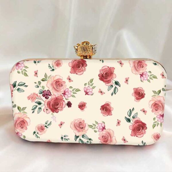 Diamond-button-rose-Printed-Clutch-Bag-1