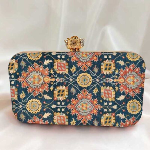 Red-Yellow-Flower-Printed-Clutch-Bag-1