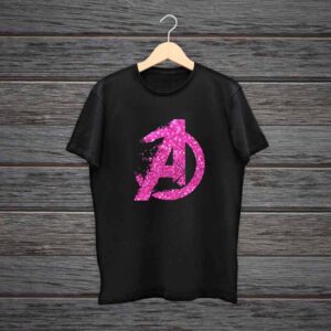 Girl T-Shirt Avenger Glitter Print
