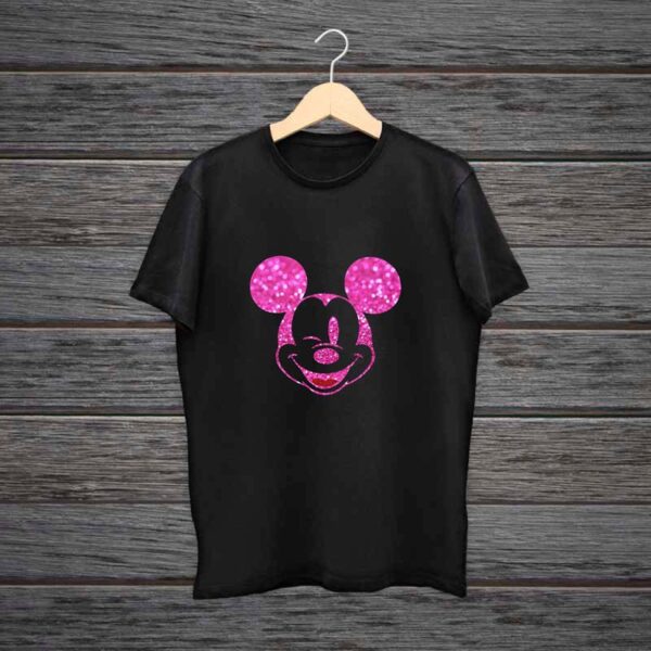 Girl-T-Shirt-Mickey-Mouse-Glitter-Print