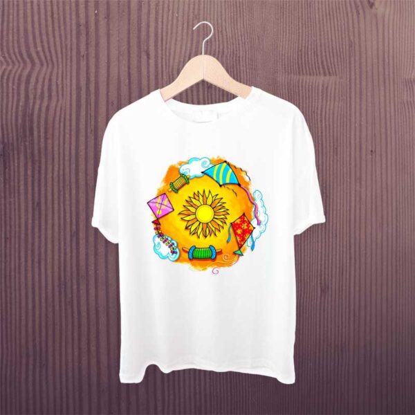 Happy-Makar-Sankranti-Kite-Kids-White-Tshirt