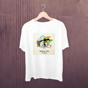 Bhagat Singh Martyrs Day White Tshirt