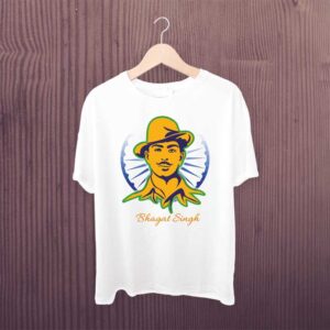 Bhagat Singh Printed White Tshirt